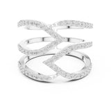 Round Twisted Lab Grown Diamond Wedding Band