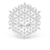 Round Cluster Lab Grown Diamond Wedding Band