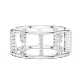 Round Pave Lab Grown Diamond Wedding Band