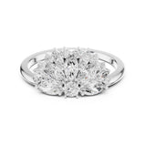 Mixed Cluster Lab Grown Diamond Wedding Band