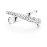 Round Twisted Lab Grown Diamond Wedding Band