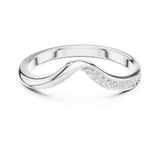 Round Twisted Lab Grown Diamond Wedding Band