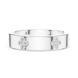Round Cluster Lab Grown Diamond Wedding Band