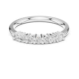 Round Half-Eternity Lab Grown Diamond Wedding Band